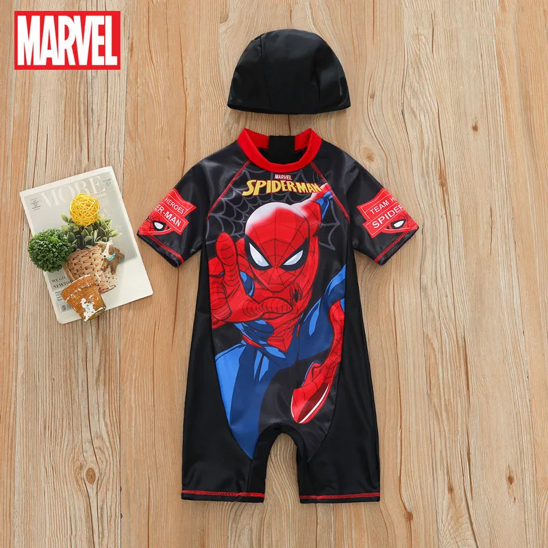 

Disney 2021 New Children's Swimsuit One-piece Swimsuit Cartoon Boy Spiderman Swimsuit Iron Man Swimsuit Wholesale