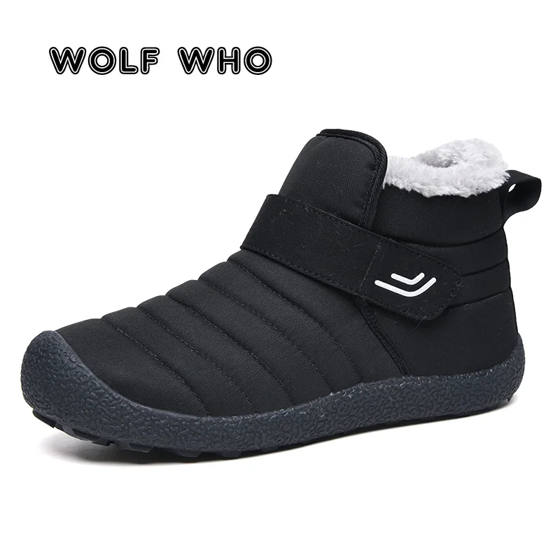 Waterproof Men's Winter Shoes Big Size Snow Boots Men Fashion Winter Sneakers Male High Top Snow Boots Outdoor Ankle Boots X-002