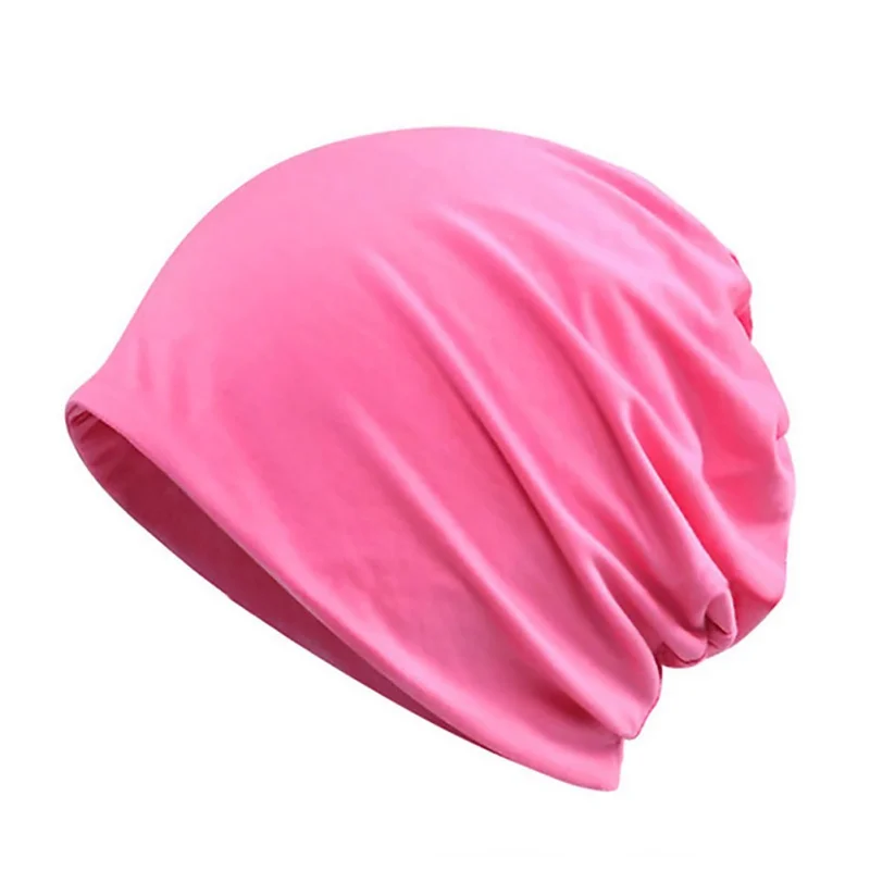 

2 usages Hat Spring Summer Candy Modal Beanies for Women Breathable Baggy Skullies Cap Slouchy Hat Hip Hop Hats