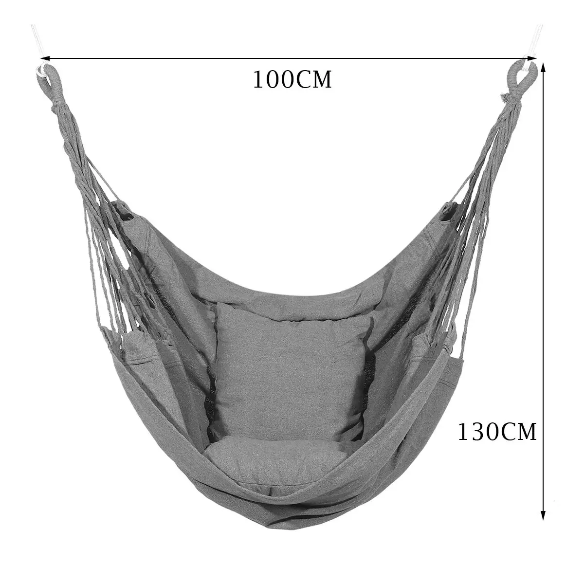 

New Portable Hammock Chair Hanging Rope Chair Swing Chair Seat for Adults Kids Garden Indoor Outdoor Fashionable Hammock Swings