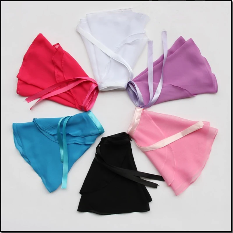 Розница 2022 Новинка 15 цветов в наличии Детские шифоновые балетные юбки для