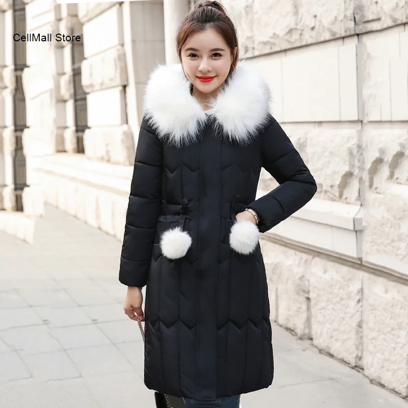 

Sale Hot 2020 Winter Jacket Women Plus Size 4XL 5XL 9 Colors Female Slim Parka Hooded Faux Fur Ladies Padded Coat Warm