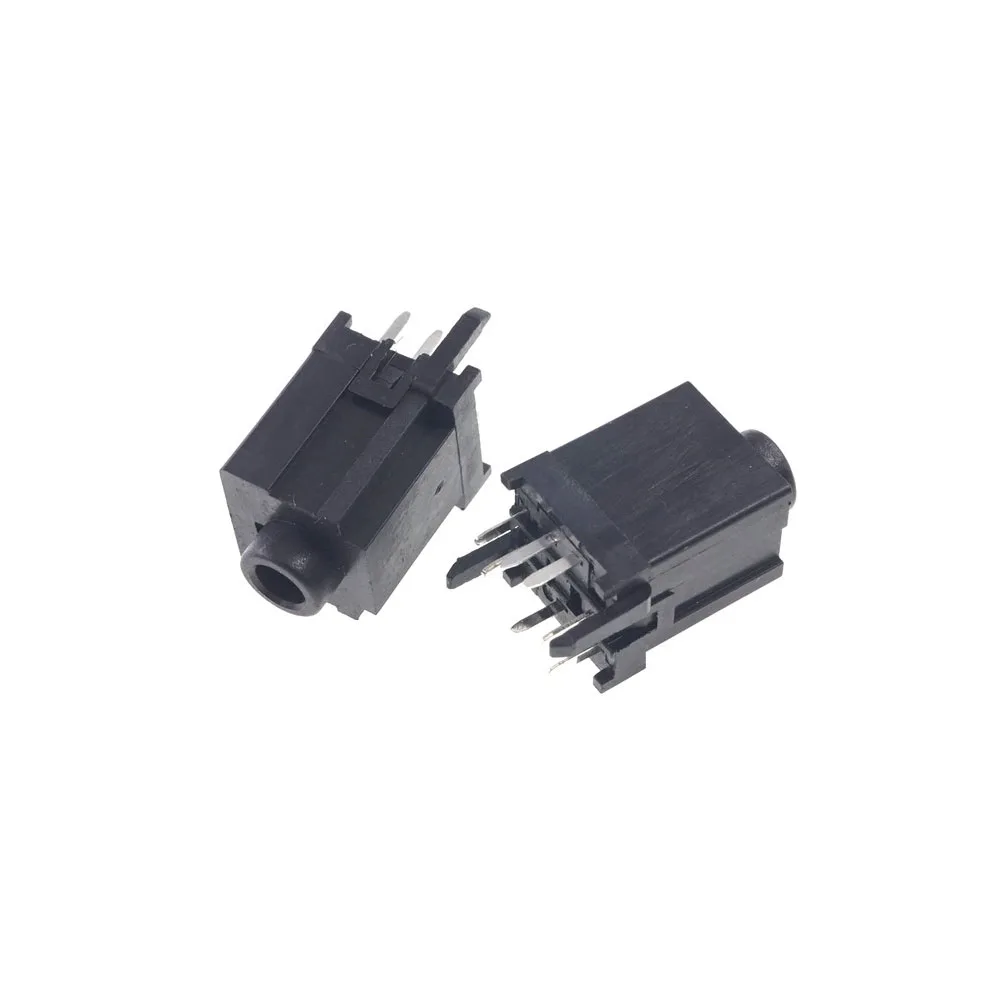 5 шт. гнездо для телефона 3 мм 7 контактов проводника стереоаудиоразъем полюса