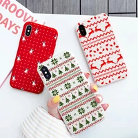 vintage pattern christmas phone case for iphone 13 12 11 pro max xs max xr x 6s 7 8 plus se2020 cute christmas gift soft cover