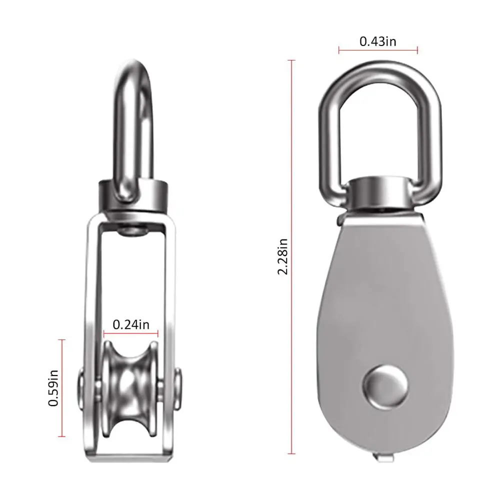 Трос из нержавеющей стали подъемный Блок-шкив для крана M15 трос с одним шкивом