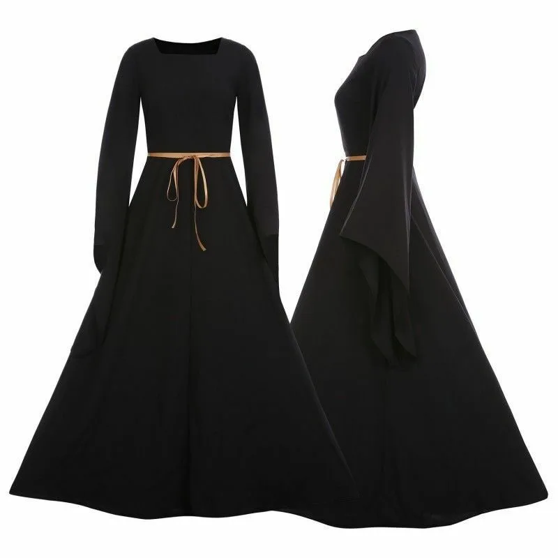 Горячая Распродажа элегантное платье для Хэллоуина женское длинное в