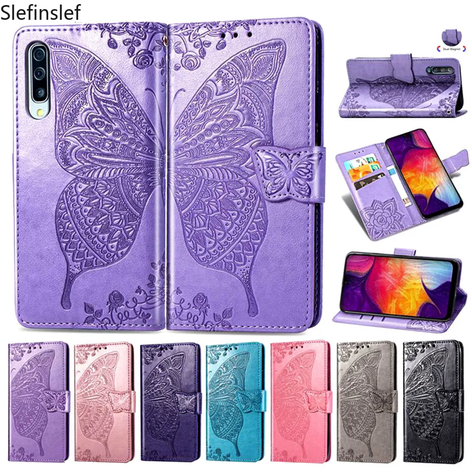 Чехол книжка из искусственной кожи для Samsung Galaxy A50 A10 A20 E A60 A70 A30 A40 A505F A505 M10 M20