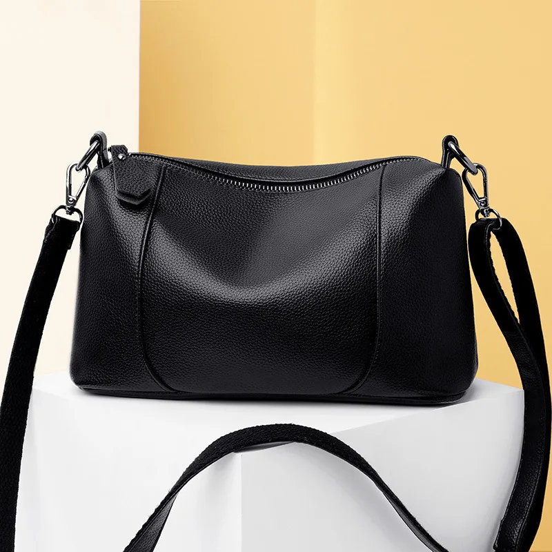 

Big Solid Leather Tassel Crossbody Shoulder Bags For Women Messenger Ladies Hand Bag XBQ41-XBQ46