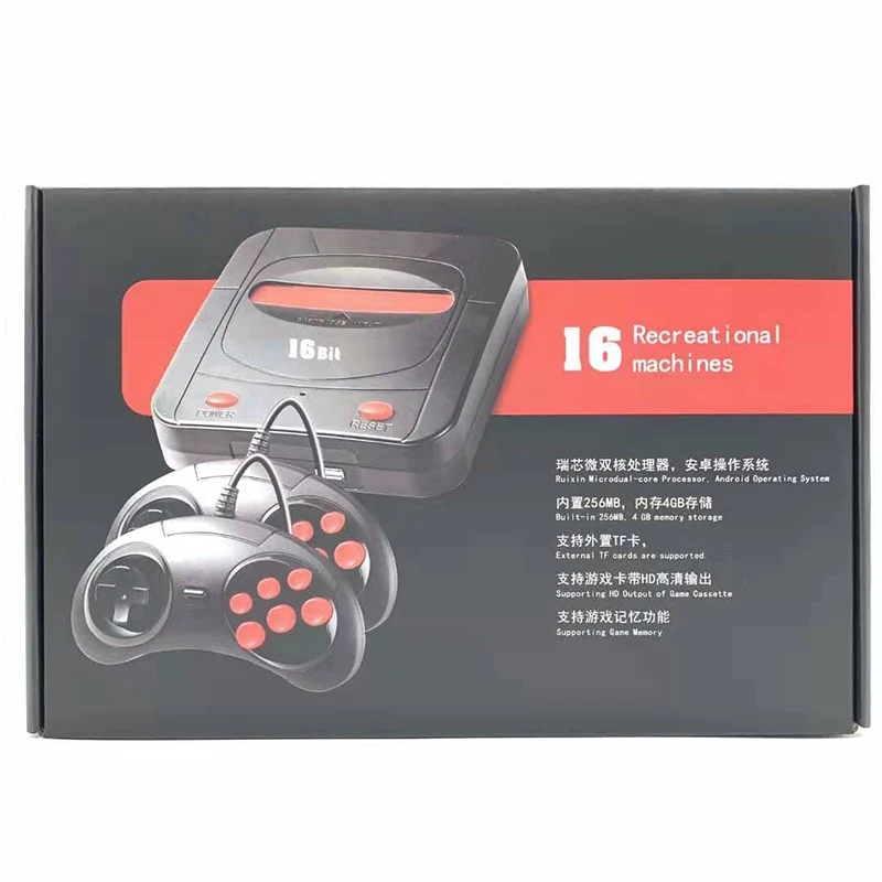 Мини классическая 16 бит sega ТВ игровая консоль Ретро игровая консоль Поддержка TF карты HDMI Портативный игровой плеер встроенный 188 игр
