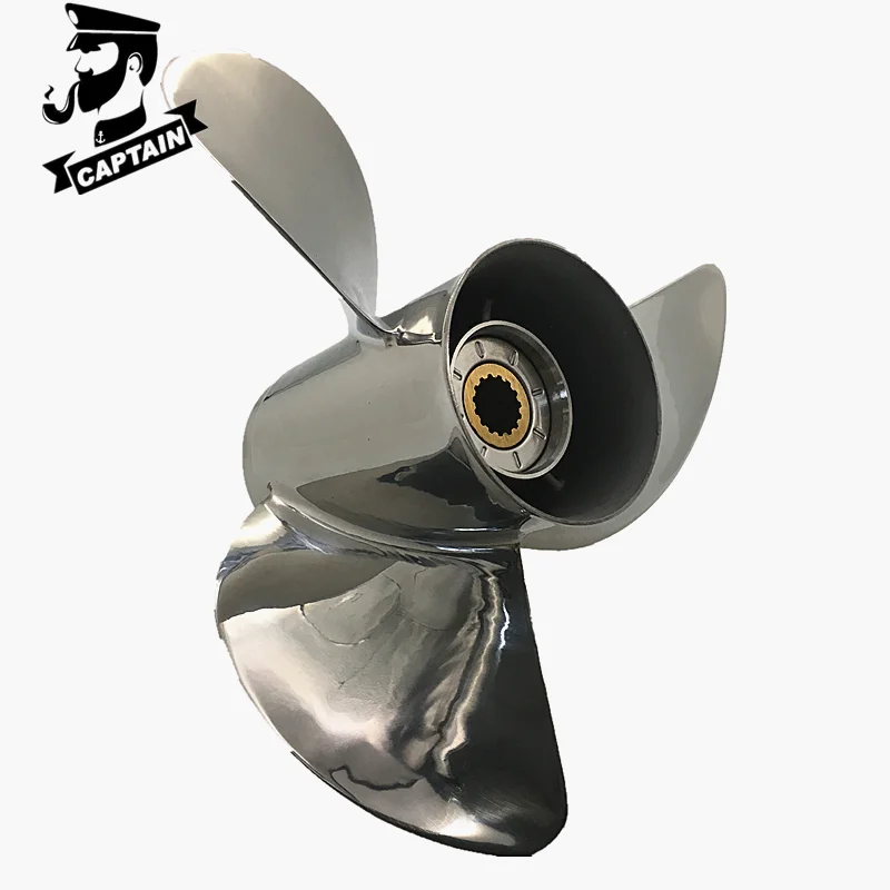 

Captain Propeller 13 7/8x21 Fit Tohatsu Outboard Engines 60C 70C 70HP 75HP 90HP 115HP 120HP Stainless Steel 15 Tooth Spline RH