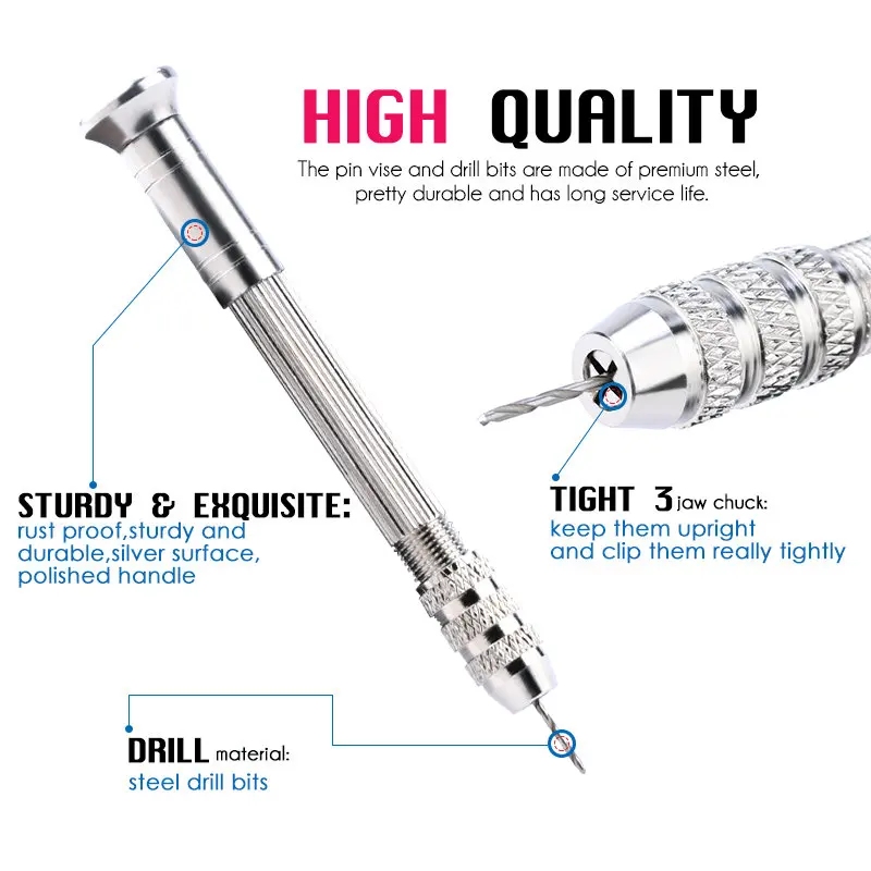 Мини-набор Леса Для Ручной Дрели Профессиональное Качество Вращающиеся Головки