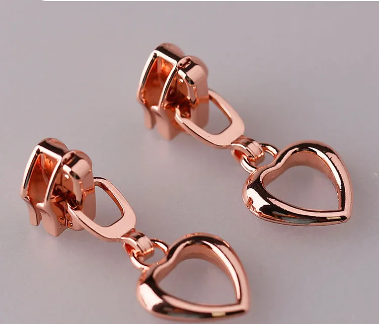 rosered 10 шт., модные ползунки на молнии 5# для нейлоновых молний, набор для ремонта одежды на молнии, набор для ремонта на молнии, набор для самостоятельного изготовления сумок, аксессуары для шитья - Цвет: rosered