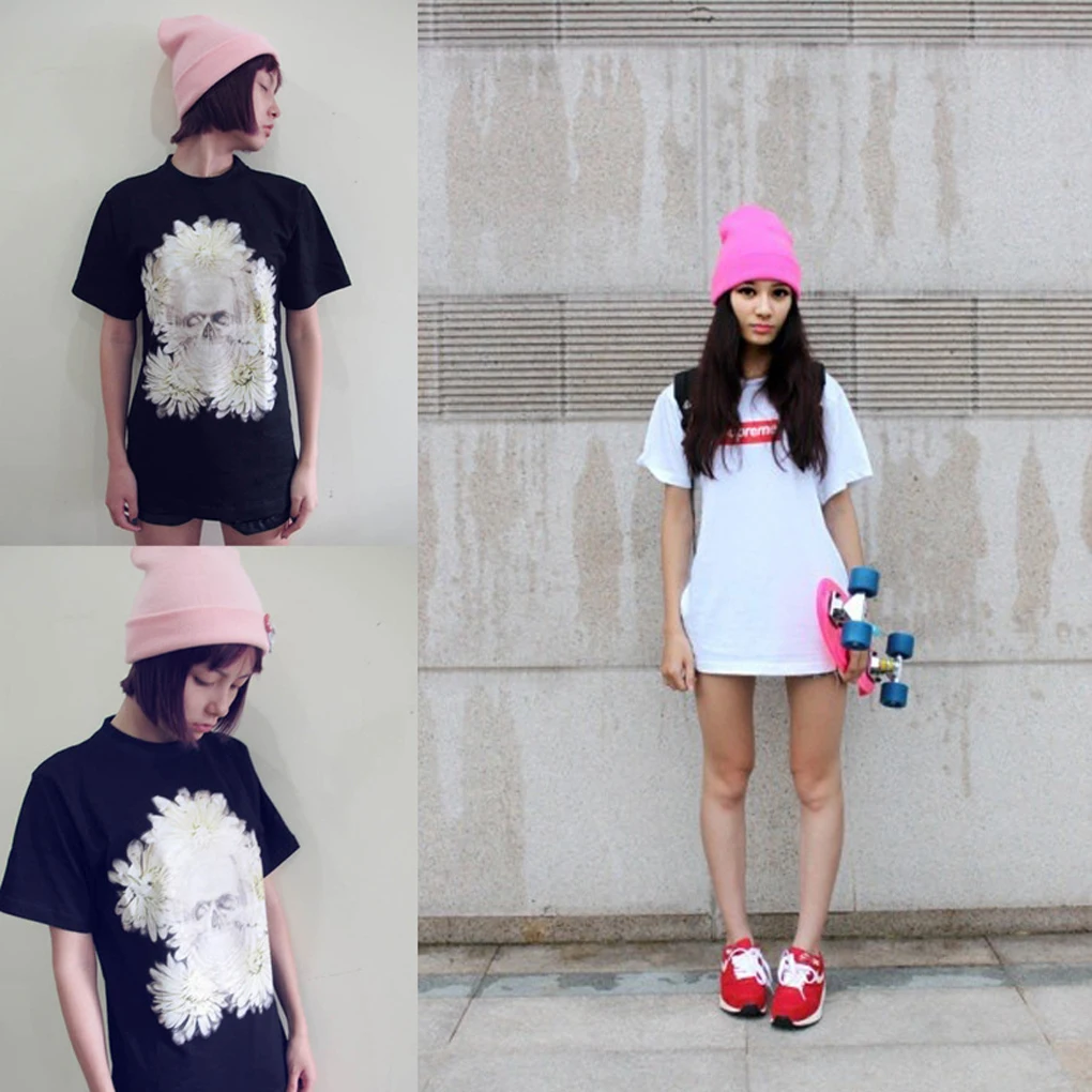 

Solid Unisex Beanie Autumn Winter Wool Blends Soft Warm Knitted Cap Men Women Hats Ski Caps 21 Colors Beanies