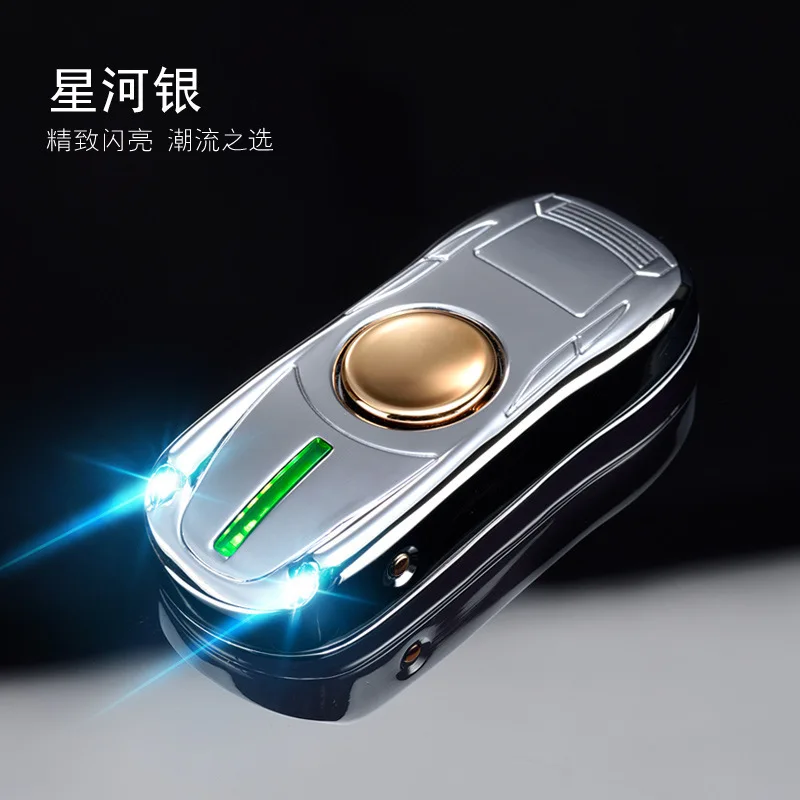 3 Креативный автомобильный Спиннер USB зарядка Зажигалка персональный металлический мужской подарок Электронная usb-зажигалка для сигарет Крутые гаджеты - Цвет: 3