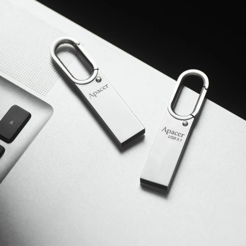 Apacer USB 3 1 USB2.0 металлический водонепроницаемый Флешка 32 ГБ 16 Ключ крючок Usb