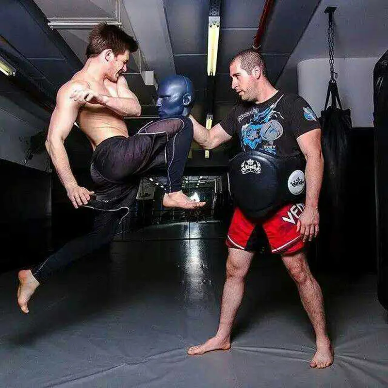 Профессиональная голова человека в форме бокса цель ПВХ ногами Pad тренировка