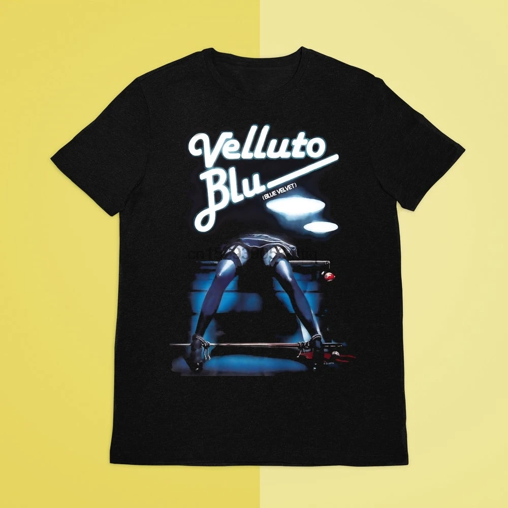 Синяя бархатная футболка культовый фильм плакат по итальянскому фильму синий