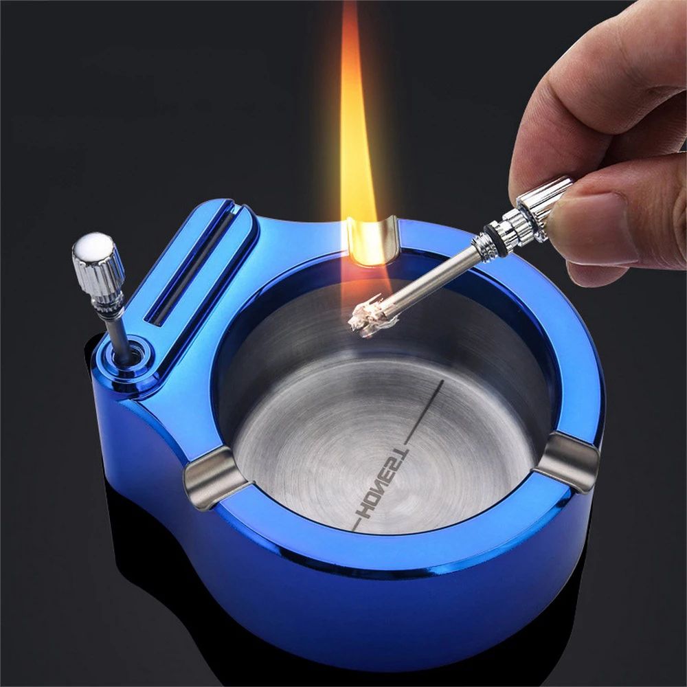 Cigarette Ashtray Match Torch Lighter Portable Cute Ashtray Home Cigar Smoking Ash Tray Mold Smoking Accessories Home Decoration