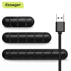 Настольный зажим для намотки кабелей Essager, органайзер, USB-кабель, держатель проводов, мышь, наушники, зарядное устройство, защита шнура