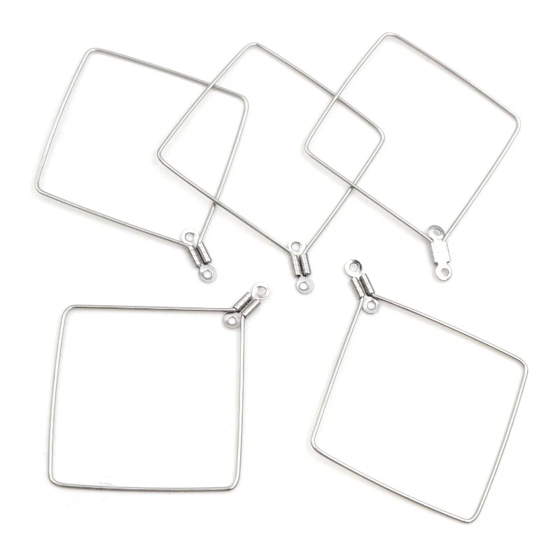 (Никогда не выцветает) 30 шт./лот геометрической формы из нержавеющей стали DIY Drop