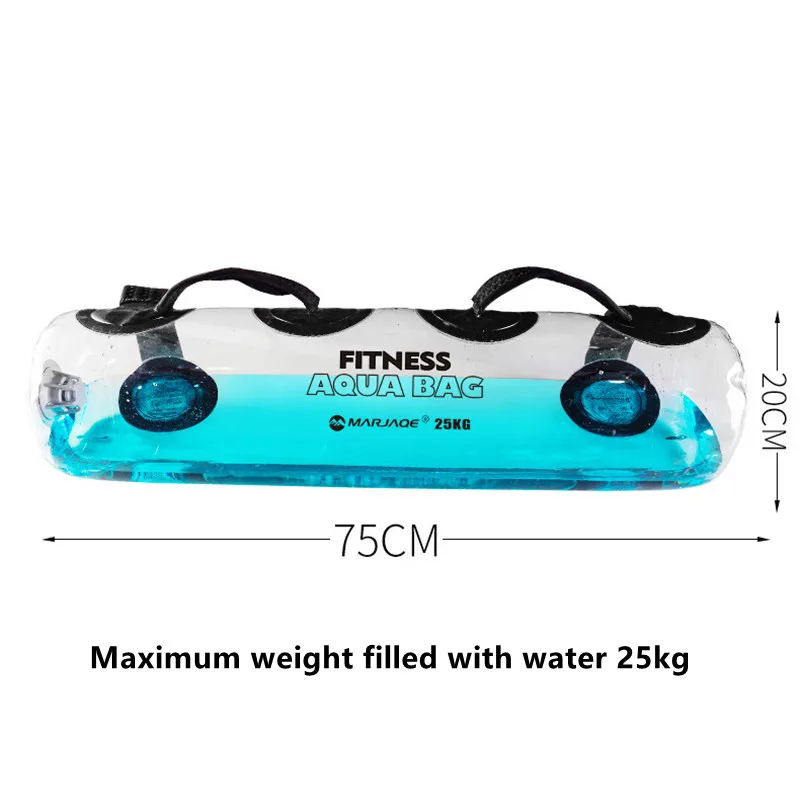 

25KG Weightlifting Fitness Aqua Bag Adjustable Weight Water Power Bag Home Fitness Sandbag Muscle Balance Workout Water Bag