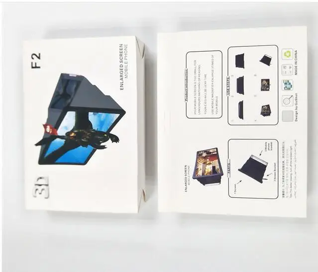 Увеличивающий 3D-экран F2 мобильный телефон увеличивающий лупу проектор для