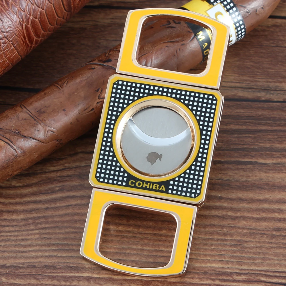 COHIBA металлический резак для сигар лезвие из нержавеющей стали сигары острые