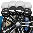 Наклейки на крышки для Opel Astra j h g k Insignia Corsa d Vectra c, 4 шт., 56 мм, аксессуары для украшения автостайлинга