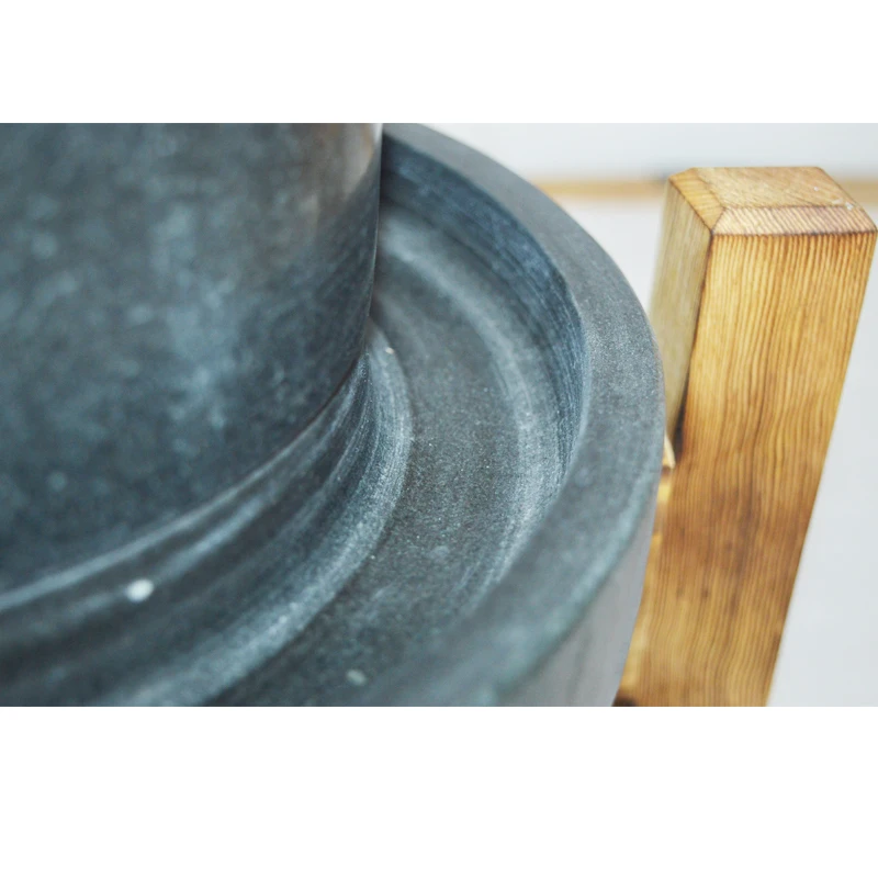 

With wooden frame Stone mill household small stone stone soybean stone mill stone grinder