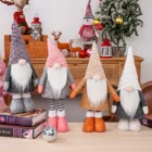 2021 Рождественское украшение, безликая кукла, стоячая фигурка, скандинавский праздник, шведская вечеривечерние Tomte, гном, кукла с выдвижными ногами