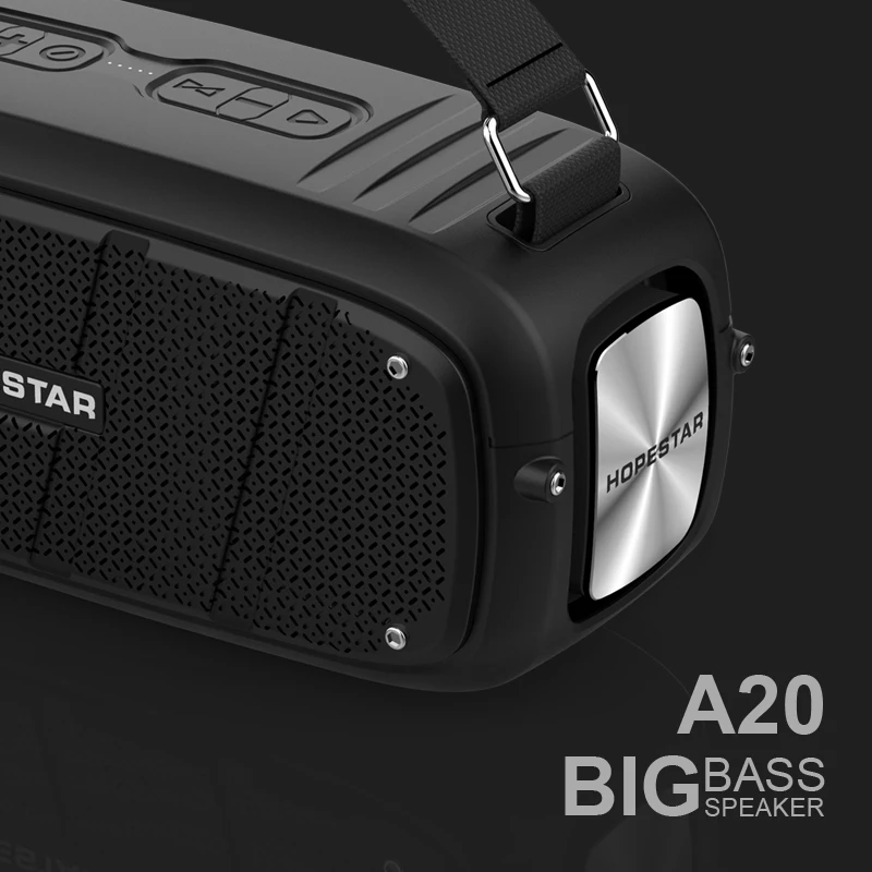 Bluetooth Колонка HOPESTAR A20 мощная с мощными басами 55 Вт Портативная колонка сабвуфером