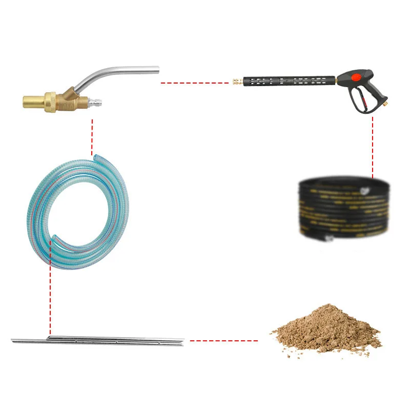 4000psi Давление шланг смачиватель 1/4 дюйма соединение по удалению Ржавчины