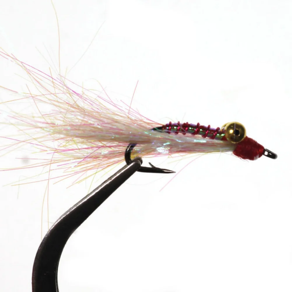 

6PCS 12# Artificial Insect Bait Lure Deer Hair Dry Fly Fishing Lures Soft Sea Bass Trout Fishing Fly Floating Bait Accessories