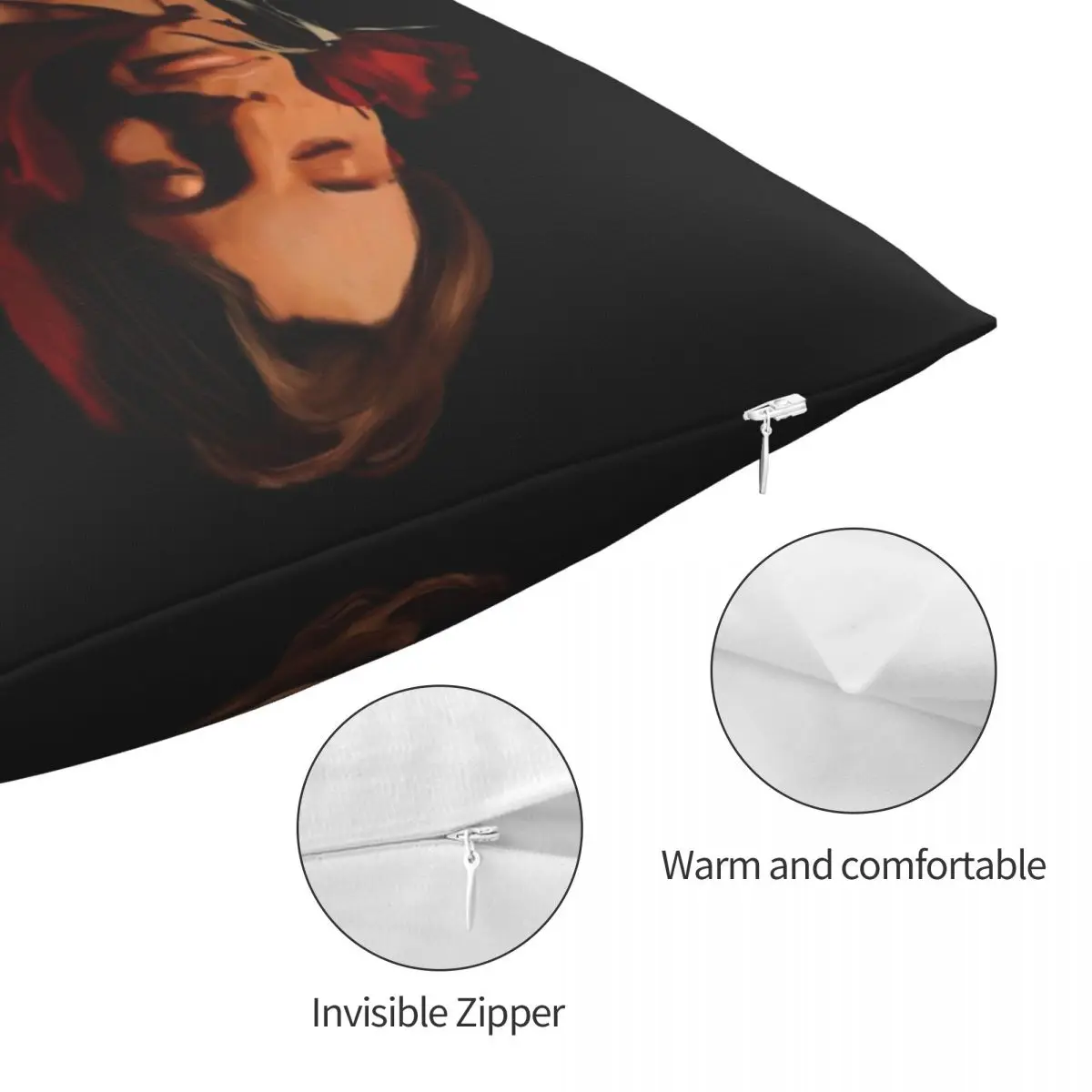 Квадратный чехол Jace с изображением Нормана фланцита из полиэстера и льна | Дом