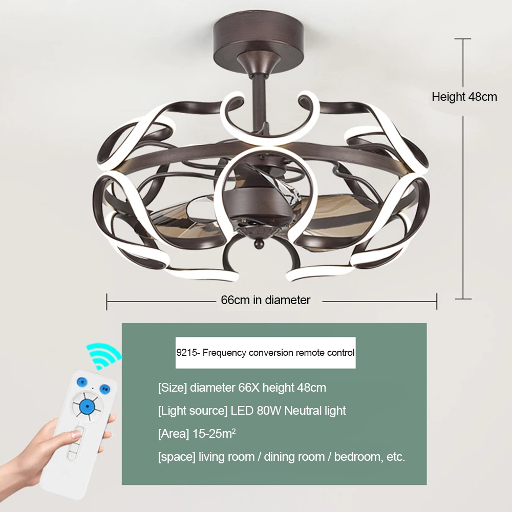 Скандинавский потолочный вентилятор лампа металлические светильники