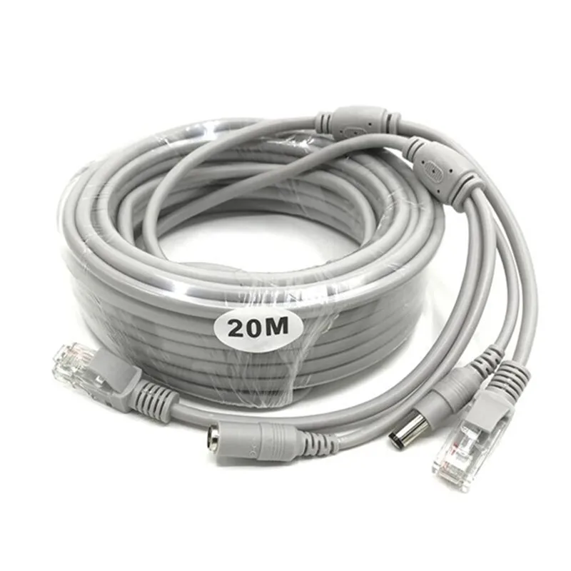 Кабель для видеонаблюдения RJ45 сетевой кабель DC камера шнур IP-камеры NVR