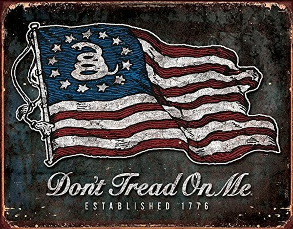 

Dont Tread On Me Vintage Flag Metal Tin Sign 120cm*30cm