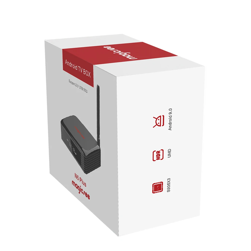 Magicsee N5 Plus Android 9 0 Amlogic S905x3 Smart Tv Box 4 Гб Оперативная память 64 Встроенная 2 4G + 5G Wi-Fi BT4.1