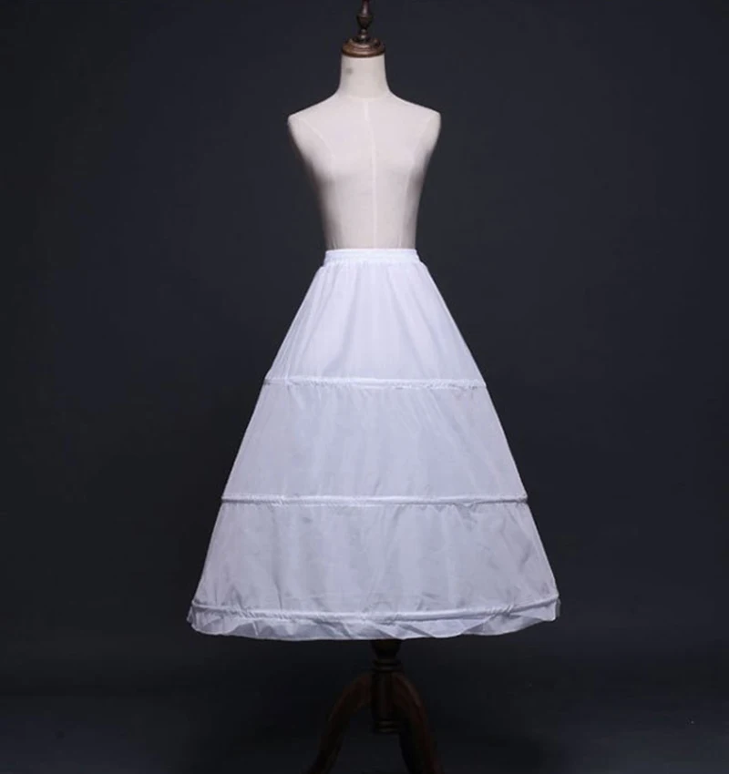 

Stretch Waist Petticoat Three Hoop Crinoline For Women's Dress