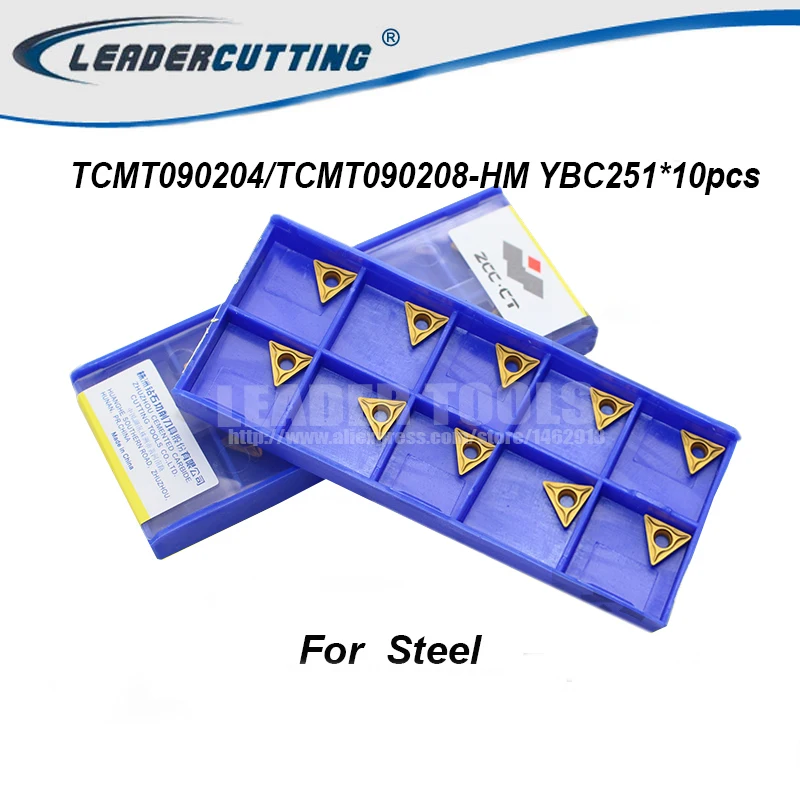 Режущее лезвие ZCC.CT TCMT090204-HM TCMT090208-HM TCMT110204-HM YBC252 YBC251 * 10 шт. | Инструменты