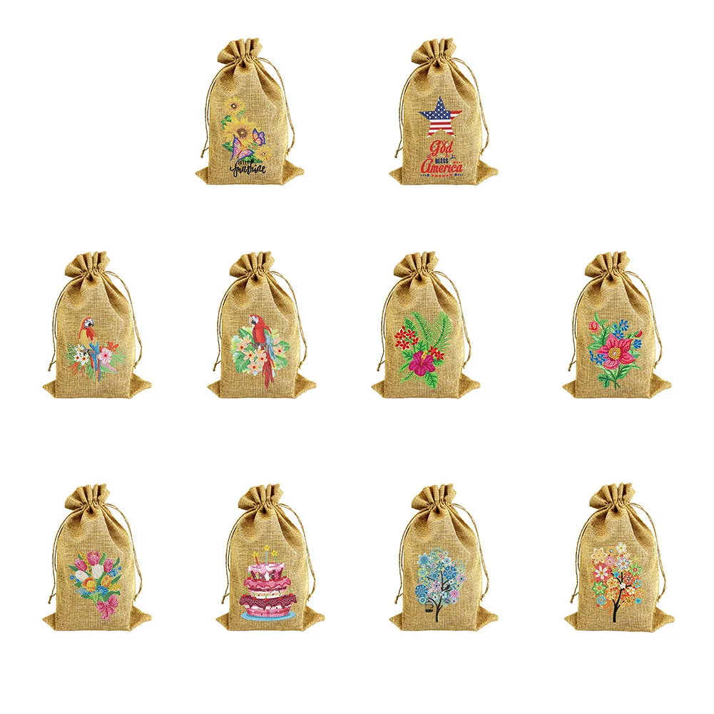 5D DIY алмазная живопись Подарочный пакет точка сверло рождественские конфеты