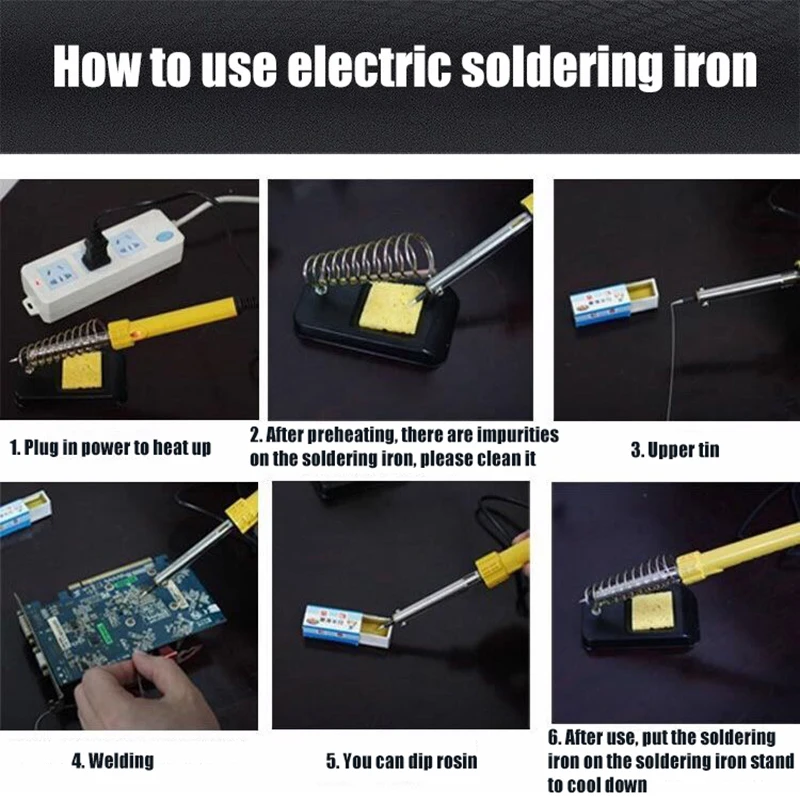 

Soldering Iron 30W 40W Temperature Electric Solder Iron Rework Station Mini Handle Heat Pencil Welding Repair Tools