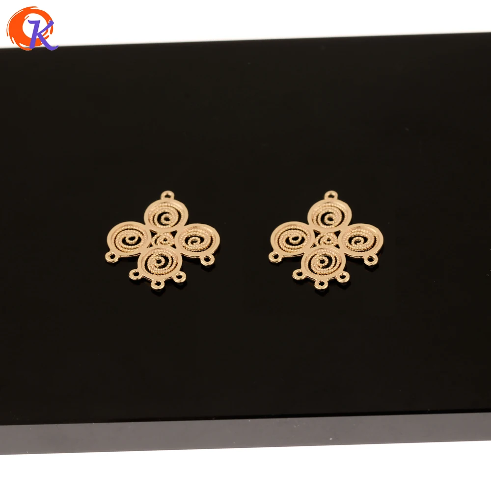 

Cordial Design 40Pcs 18*20MM Jewelry Accessories/Hand Made/Genuine Gold Plating/Spiral Shape/Earring Findings/DIY Connectors
