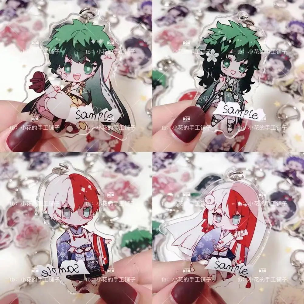 Аниме Мой герой Академия ластик голова Bakugou Shouto Monoma Косплей Акриловый Брелок