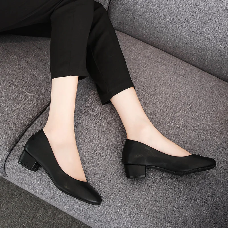 Женская обувь коллекция 2019 года женские туфли лодочки на толстом каблуке