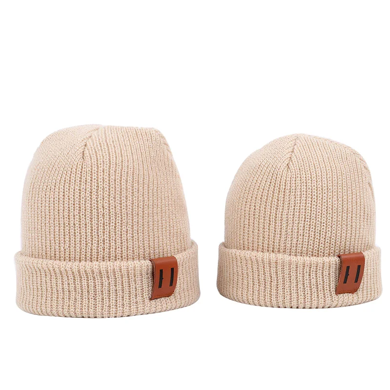 Beige 9 цветов, S/L, детская шапка для мальчика, теплая детская зимняя шапка для детей, шапочка, вязаные детские шапки для девочек и мальчиков, детская шапка, шапка для новорожденного, 1 шт - Цвет: Beige