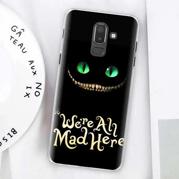 10 Чехлы Alice in Wonderland Cat для samsung Galaxy J4 Plus J6 Plus J8 J3 J5 J7 J5 Prime, Жесткий Чехол - Цвет: 10