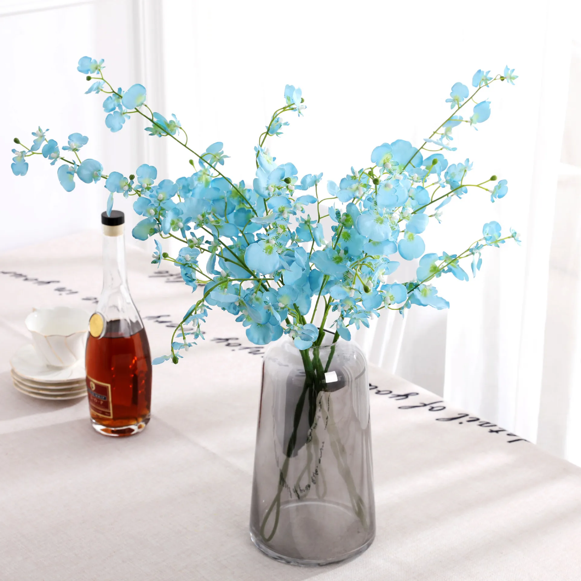 1 шт./лот 4 вилки натуральный латекс Искусственный Мотылек Орхидея Бабочка цветок