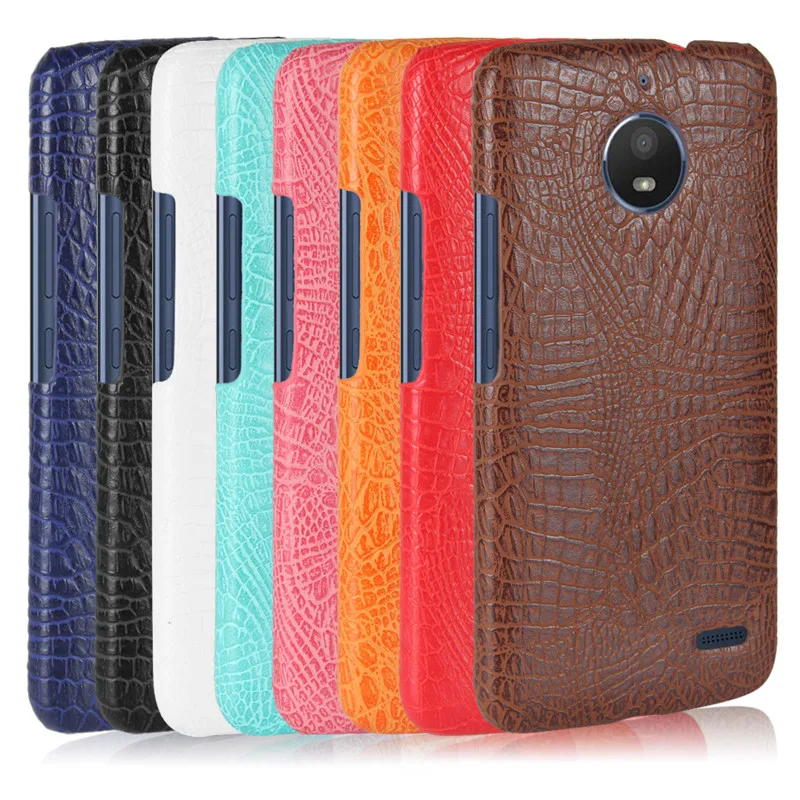 Чехол для Motorola Moto E4 Plus 5 дюйма задняя крышка из искусственной кожи чехол телефона