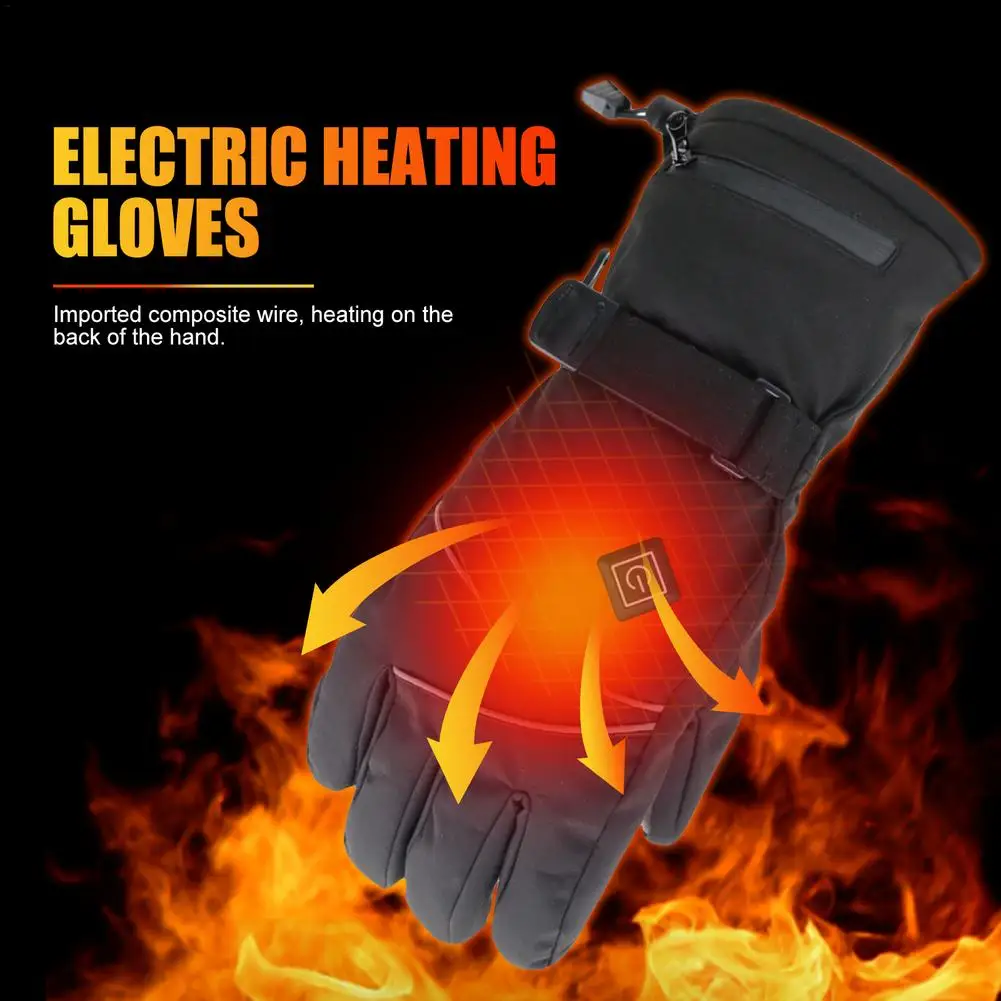 Мотоциклетные Перчатки водонепроницаемые с подогревом на батарейках |